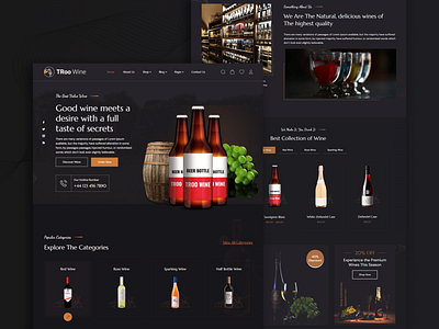 TRoo Wine for Winery... ui wine themes wine woocommerce theme wine wordpress theme woocommerce theme wordpress theme