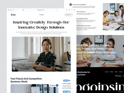 Creative Agency-Landing Page adobe agency blue branding clean creativity design ecommerce figma graphic design homepage landing page logo mobile real estate ui upwork website white mode