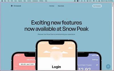 Snowpeak — SaaS Multipage theme clean colorful features saas tailwind theme
