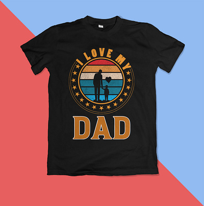 I love my dad graphic design logo