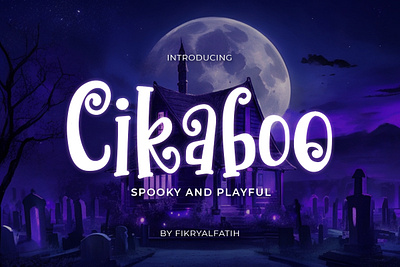 Cikaboo - Spooky and Playful Font halloween playful font scary spooky font treat trick