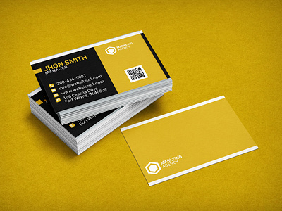 yellow business card design advertising branding business cards design flyer design graphic design yellow