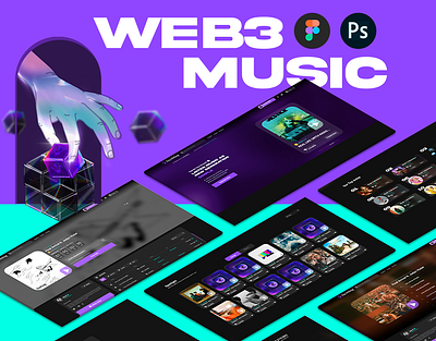 Decibling - Web3 Streaming Music/ UI/UX graphicdesign musicstreaming. ui ux web3