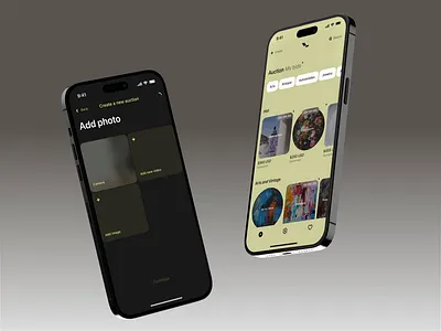 Auction app 3d animation auction motion graphics subscription timer ui ux