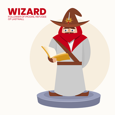 Character Design for Wizard character design character designer design graphic design roleplaying rpg character vector vector art wizard