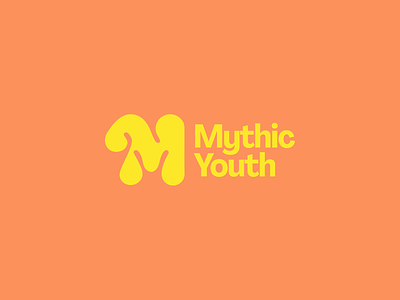 Mythic Youth - logo concept badges branding colorful community fun logo fun shapes graphic design kids logo orange playful scouts shapes vibrant warm yellow youth