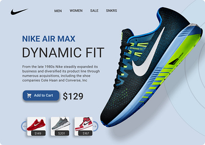 NIKE LANDING PAGE 3d animation casestudy graphic design ilustration logo motion graphics ui ux vector