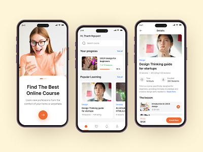 Mobile App | Unleash Your Learning Potential with our Education app app design application clean creative design dribbble education mobilde ui mobile mobile app mobile app design mobile design ui design ui ux ux design