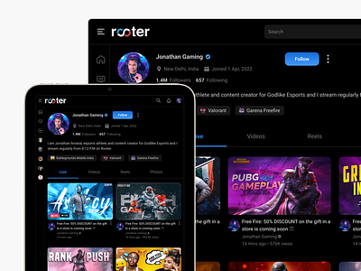 Rooter: Gaming Creator Profile
