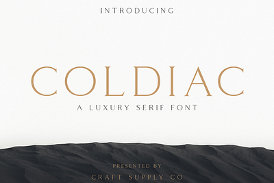 Coldiac Font - Craft Supply Co brush creative design elegant font illustration lettering logo typeface ui