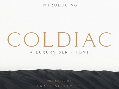 Coldiac Font - Craft Supply Co brush creative design elegant font illustration lettering logo typeface ui