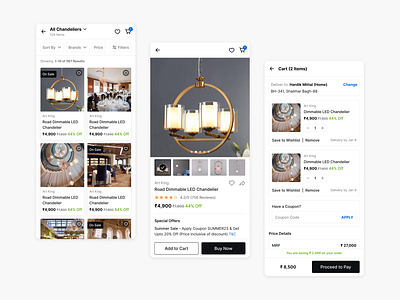 Furniture Ecommerce: Product Buying Flow
