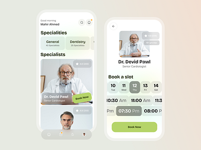 Doctor consultation booking app app booking design doctor medical mobile ui ux web