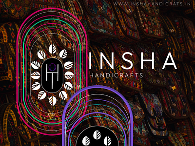 INSHA HANDICRAFTS LOGO & POSTER branding design graphic design logo typography