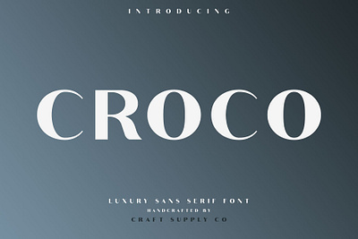 Croco Font - Craft Supply Co brush creative design elegant font illustration lettering logo typeface ui