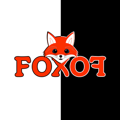 FOX LOGO: FOXOF branding design graphic design illustration logo typography