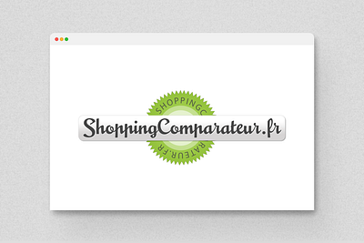 Logo for ShoppingComparateur.fr (2011) graphic design icon logo vector
