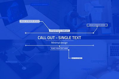Single Text Call Out animation motion graphics