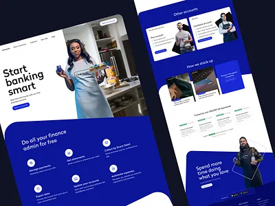 Business banking angles bank banking clean creative desktopdesign figma finance humandesign landing page people portal ui design webdesign website design