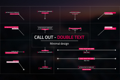 Double Text Call Out | After Effects animation graphic design motion graphics ui
