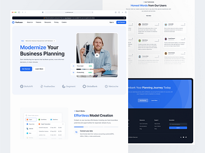 Planfusion - Landing Page with Framer business clean data design dipa inhouse framer landing page landingpage planning report saas site startup tracking ui user interface uxdesign web web design web site