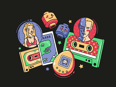 90's vibe 3d 90s animation bright color girl graphic design illustration lego motion graphics music tamagotchi