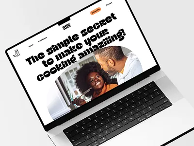 SecretSauce - home page font food friendly fun funky home homepage ui website