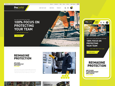 Bright Industrial Website black bright colourful design industrial limely web design website