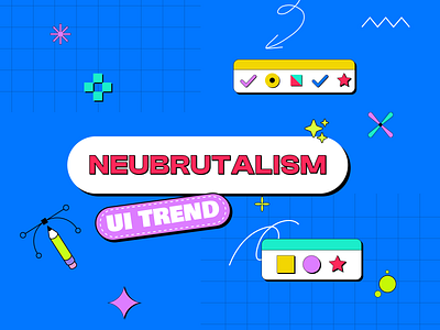Ui trend of 2023 🎨 2023 design figma neo pop neu memphis neubrutalism trend typography ui ui resources vector