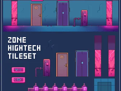 Zone Hightech Tileset artisticaspirations