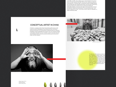 Longread Ai Weiwei graphic design ui