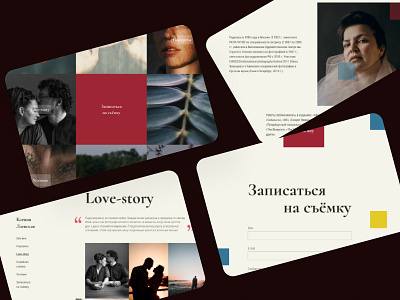 Landing page for photographer graphic design landing page ui web design