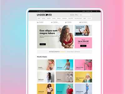 Popular Lingerie Site Ecommerce aero colourful ecommerce fashion lingerie magento shopify web design website women