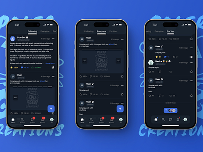 ⭐️ Star Owl 🦉 - Feed (Nest) app art design ios mobile social app ui voice