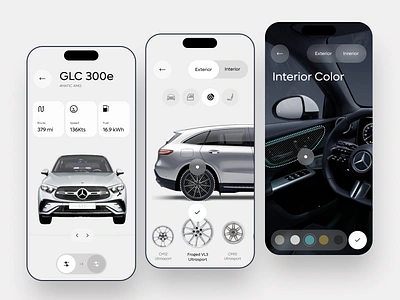 Mercedes Configurator – Сar Customiser App app automobile automotive b2b car configuration configurator crm custom design drive ios mobile product design saas software transport ui ux vehicle