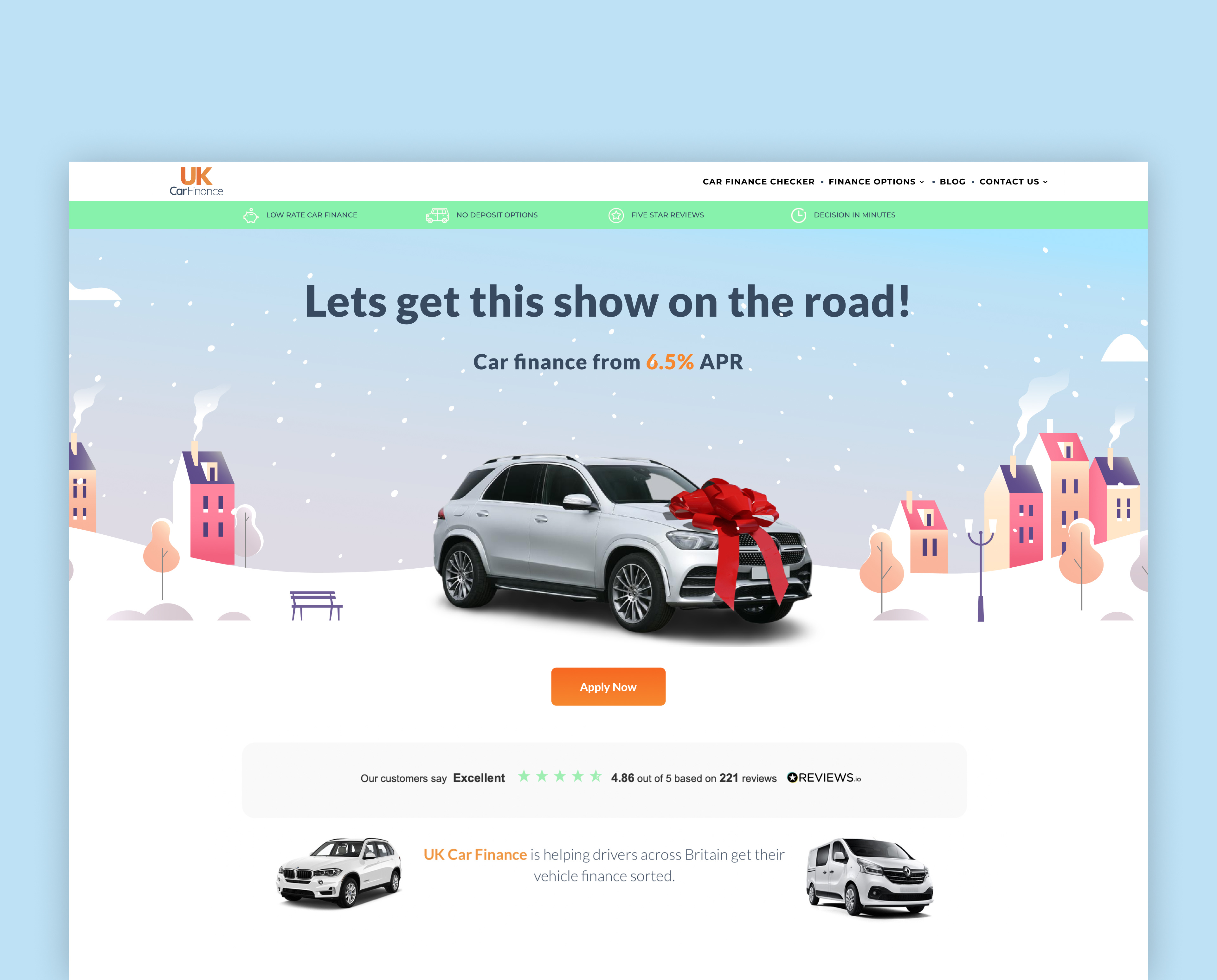 Christmas Theme Homepage