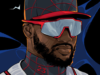 Michael Harris II / Atlanta Braves atlanta braves baseball illustration mlb portrait