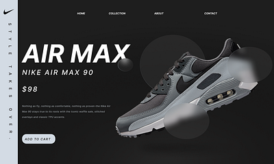 Nike website UI design graphic design ui