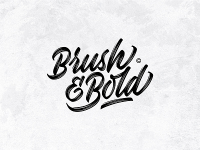 "Brush & Bold" Typography Script Logo Concept branding brush lettering calligraphy design graphic design logo script typography logo vector vintage logo wordmark logo