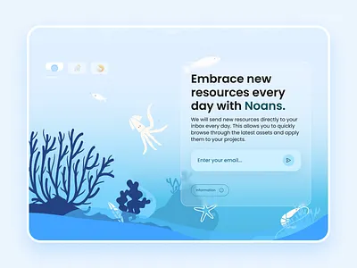 Subscribe - Design UI challenge daily desktop great interactive interface sea ui uxui