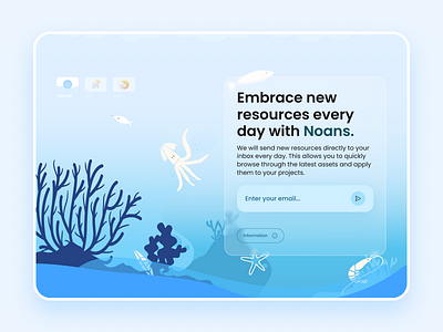 Subscribe - Design UI challenge daily desktop great interactive interface sea ui uxui