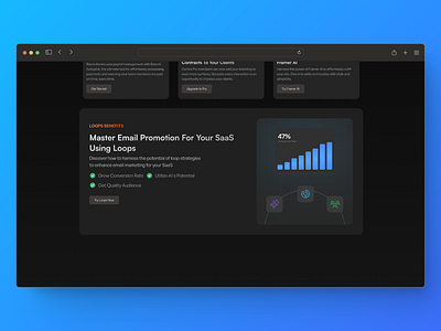 "Loops Benefits" Concept Card ✅ animation ui visual identity