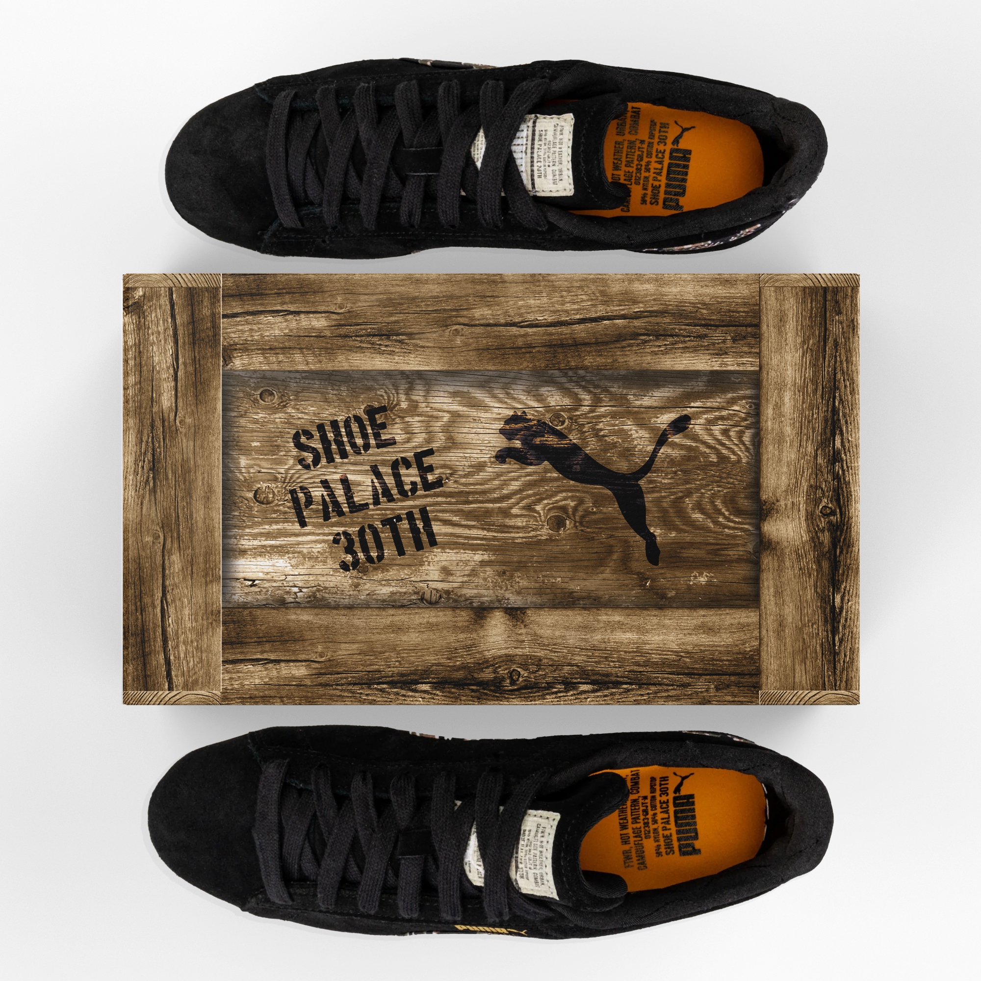 PUMA x Shoe Palace 30th - Shoebox brand branding design graphic design illustration logo packaging packaging design puma puma shoes shoe palace shoes sneaker head vector