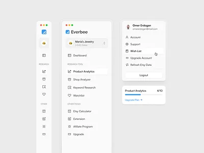 Sidebar Navigation Design clean dark dark mode drop menu dropdown left menu menu navigation side bar sidebar sidebar navigation user