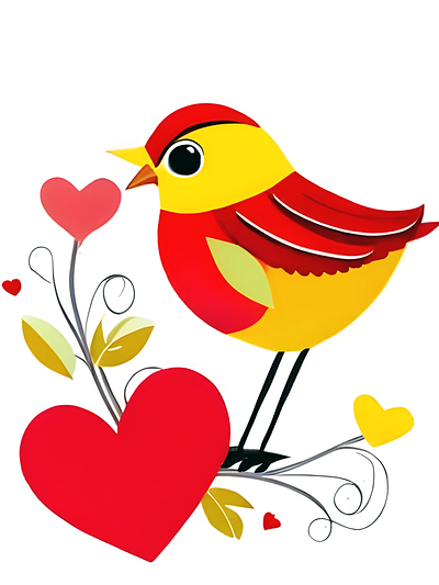 Love bird illustrations ai art bird digital art design digital modern art illustrations illustrations love bird illustration love bird logo