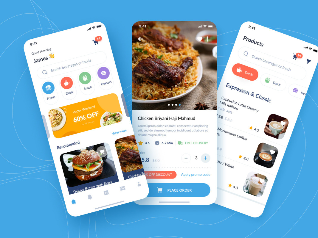 Restaurant Mobile Application by Fahad Sikandar on Dribbble