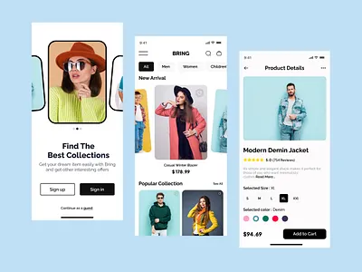Fashion App Design