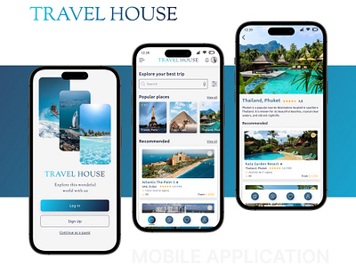 Travel App animation app application design mob mobile app travel travel app ui ux webdesign