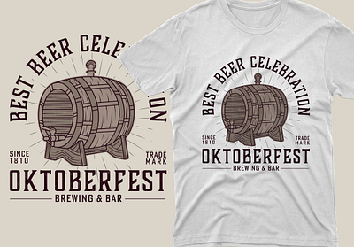 T-Shirt Design beer illustration minimalist t shirt design oktoberfest t shirt t shirt design typography tshirt design typography vector art