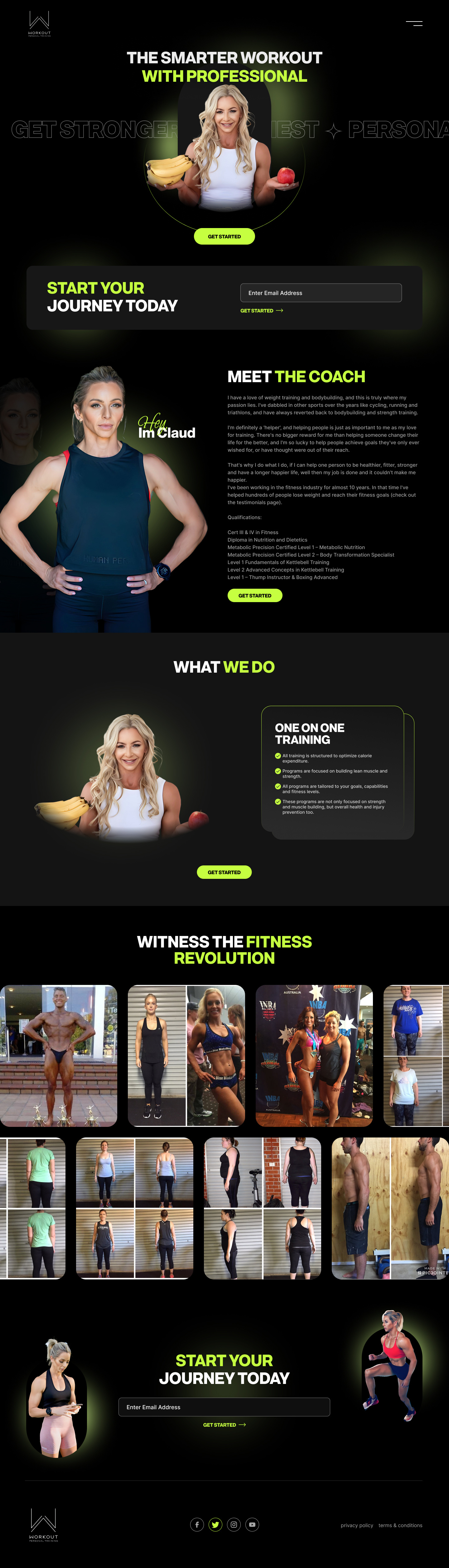 Fitness Website Inspirational cleandesign fitness fitnessbrand landingpage latestwebsite webpagedesign websitedesign